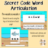 Summer Secret Code Word "R" Articulation Boom Cards