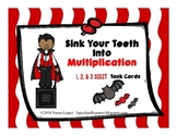 Sink Your Teeth Into Multiplication 1, 2, & 3 Digit Task Cards
