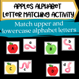 Alphabet Letter Matching-Pocket Chart Activity-Apples-Beginning of the Year