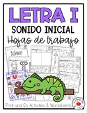 Letra Ii Print and Go! Sonido inicial con Ii