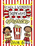 Sight Word Popcorn Wonders Unit 6 Grade 1