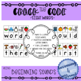 [Sight Words] Crack the Code using Beginning Sounds- Set 3
