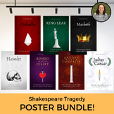 Shakespeare Tragedy Poster BUNDLE Classroom Library Decoration