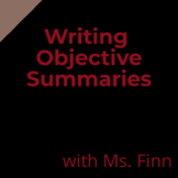 Objective Summary Unit Plan Bundle