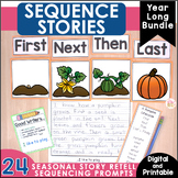 Story Retell and Sequence Writing Prompts - Including Fall Writing Prompts