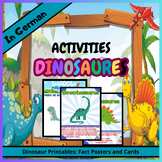 Dinosaur Activity : Printables Fact Posters and Cards Worksheets in German