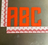Upper Case Alphabet Stencils for Banners, Posters and Bulletin Boards