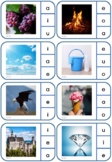Kartu Fonik Huruf Vokal (Indonesia) - Printable