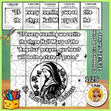 St. Therese of Lisieux Printable Collaborative Coloring Poster Catholic Activity