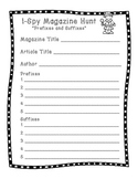 Magazine Hunt - Prefixes and Suffixes