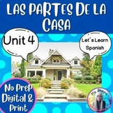 Parts of the House  in Spanish- Google Slides? and Activity Book - Audio - Game