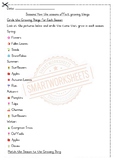 Grade 2 Life skillls: Seasons- How seasons affect growing things worksheet 1