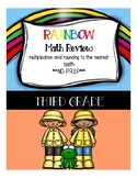 Rainbow Math - Multiplication and Rounding to the Nearest 100th