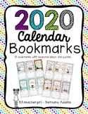 **2020** Calendar Bookmarks