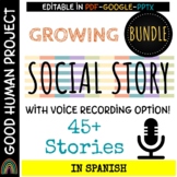 *GROWING BUNDLE* 45+ Social Stories In Spanish | Social Story Book