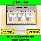 6.12A: Stem and Leaf Plots- Digital Resource Self Checking Activity