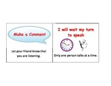 Conversation Skills: Make a Comment-Wait turn to speak reminder