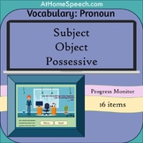 Progress monitor with Video: Pronouns *BoomCards*