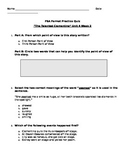 FSA Practice Quiz "The Talented Clementine" Unit 4 Week 2 Reading Wonders