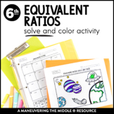 Equivalent Ratios Activity | Ratio Relationship Activity | Ratios Solve & Color