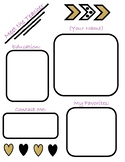 Black and Gold Meet the Teacher Template (editable)