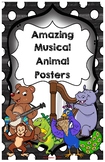 Amazing Alphabet Musical Animal Posters: Large (11 x 17) PDF - Color Edition