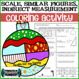Scale Drawings, Similar Figures, Indirect Measurement Ornament Coloring Activity