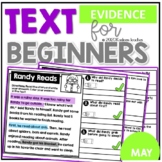Reading Comprehension Passages Text Evidence for Beginners-MAY