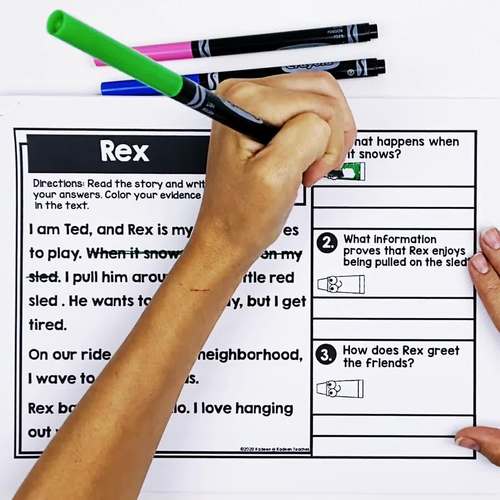 Reading Comprehension Passages Text Evidence for Beginners-MAY