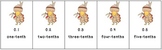 Turkey Themed Decimal Cards