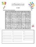 Numbers from one to twenty worksheet in Portuguese