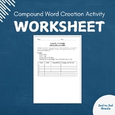 Compound Word Creation Activity Worksheet