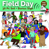 Ultimate Field Day Clip Art - Health and Physical Education - 36 Piece PNG, JPEG
