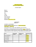 Editable Wechsler Individual Achievement Test (WIAT3/4) Academic Report Template