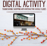 Thanksgiving Grocery Shopping *Interactive Google Slides*