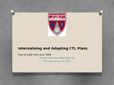 Adapting lesson plans powerpoint