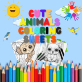 Cute Animals Coloring sheets For Toddlers