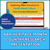 AAPI Heritage Month Country Research Google Slides Presentation 3rd-8th Grade