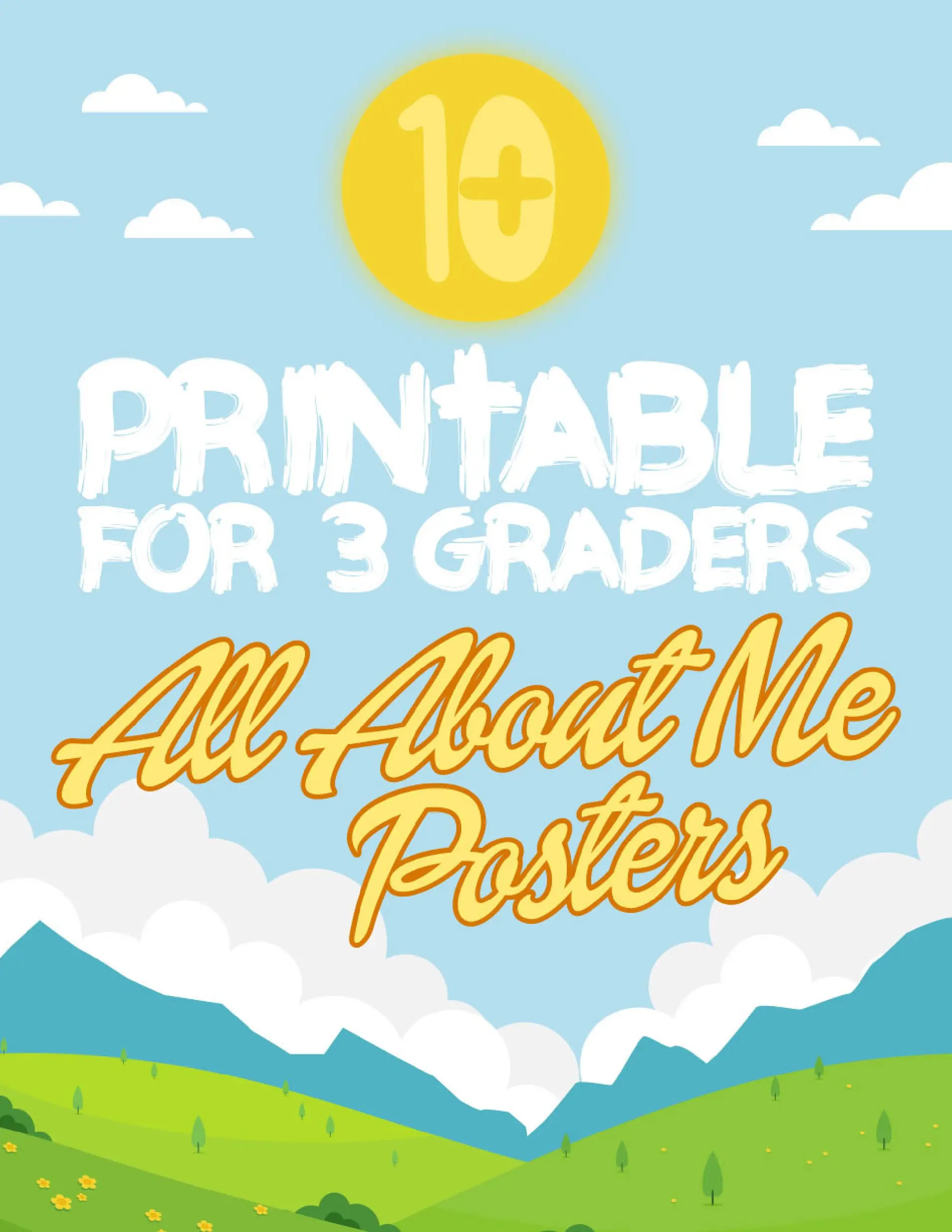 10+ Printable All About Me Posters For 3rd Graders | Fun Back-to-School ...