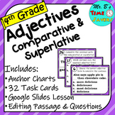 Comparative & Superlative Adjectives 32 TASK CARDS Editing Passage Google Lesson