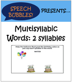 Boom Learning!  2-Syllable Words
