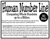 Human Number Line: Comparing and Ordering Numbers to 1,000,000,000 (4.2C)