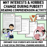 Why Interests & Hobbies Change During Puberty - Reading Comprehension Activity