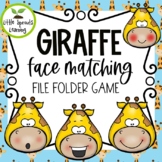 Giraffe Faces Emotions (SEL) File Folder Game