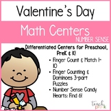 Valentine's Day Math Activities for Preschool & PreK - Number Sense Centers