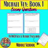 Michael Vey Book 1 Essay Questions| Answer Key| Rubric |Book Club| Michael Vey