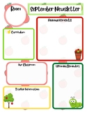 September Classroom Newsletter Template