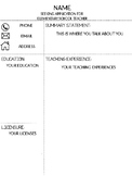 EDITABLE Resume
