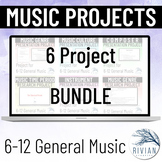 Music Project BUNDLE for Middle School and High School Music Appreciation