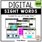 Digital Interactive Sight Word Activities (Google Slides?) - "and"